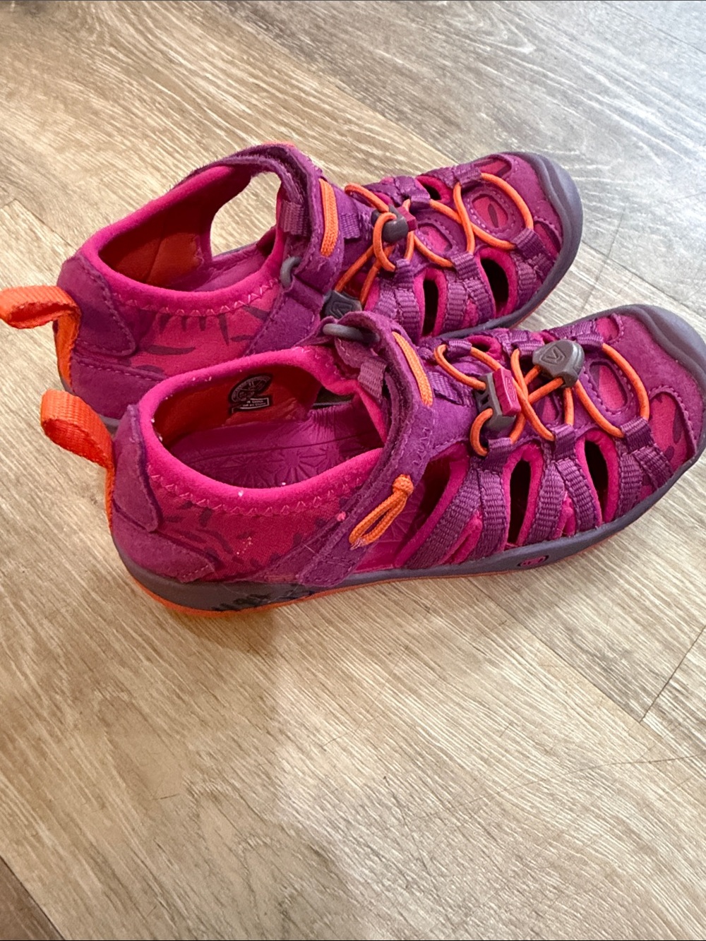Keen Kids Magenta and Orange Outdoor Sandals